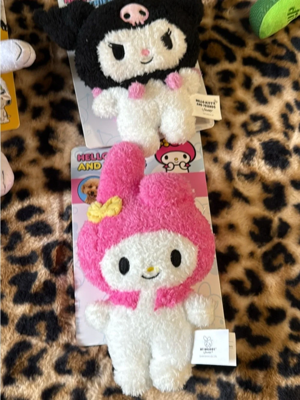 Cute Sanrio Plush Bundle Featuring My Melody & Kuromi Style Friends and snoopy